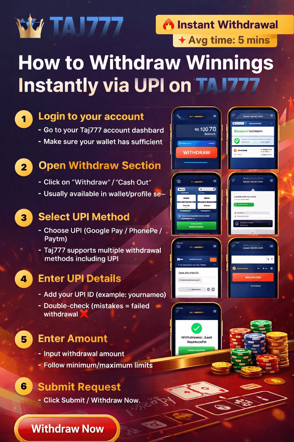 How to Withdraw Winnings Instantly via UPI